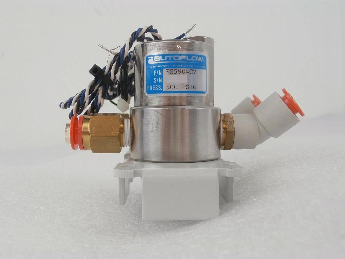 Used Autoflow FS5904CV Dual Flow Switch Assembly Edwards Vacuum Working Surplus