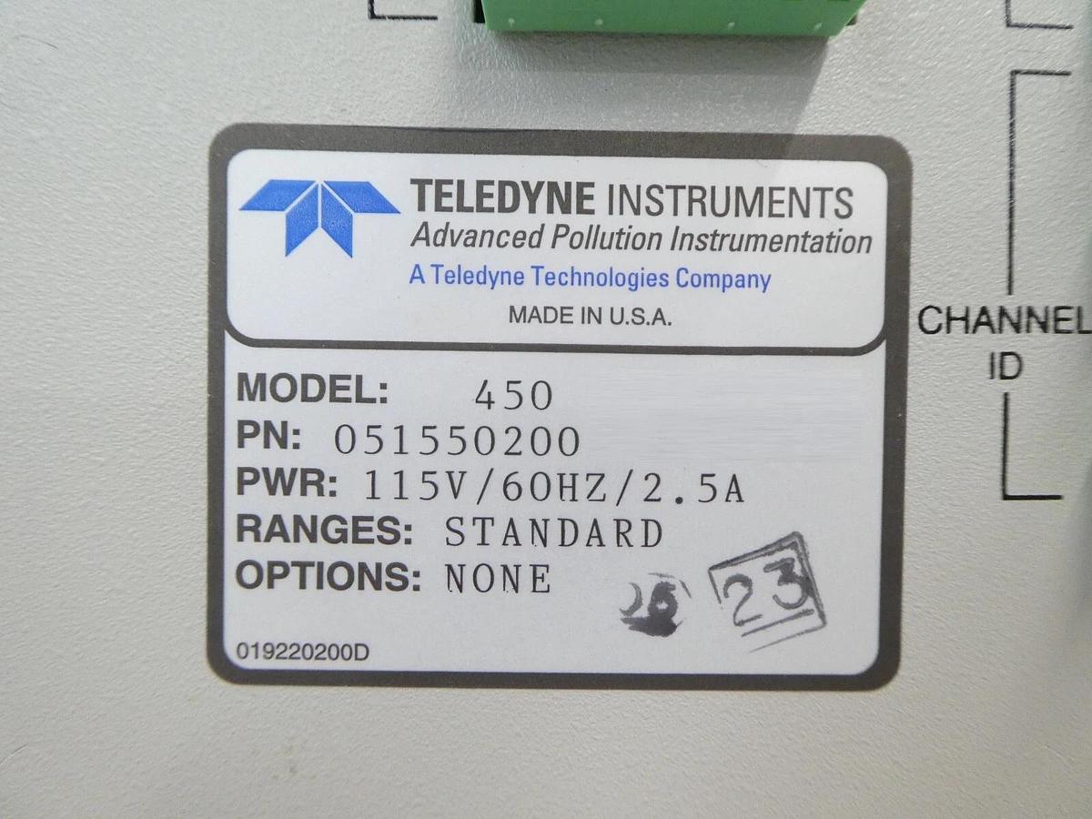 Teledyne Instruments 051550200 Ozone Analyzer Monitor Model 450 New Surplus