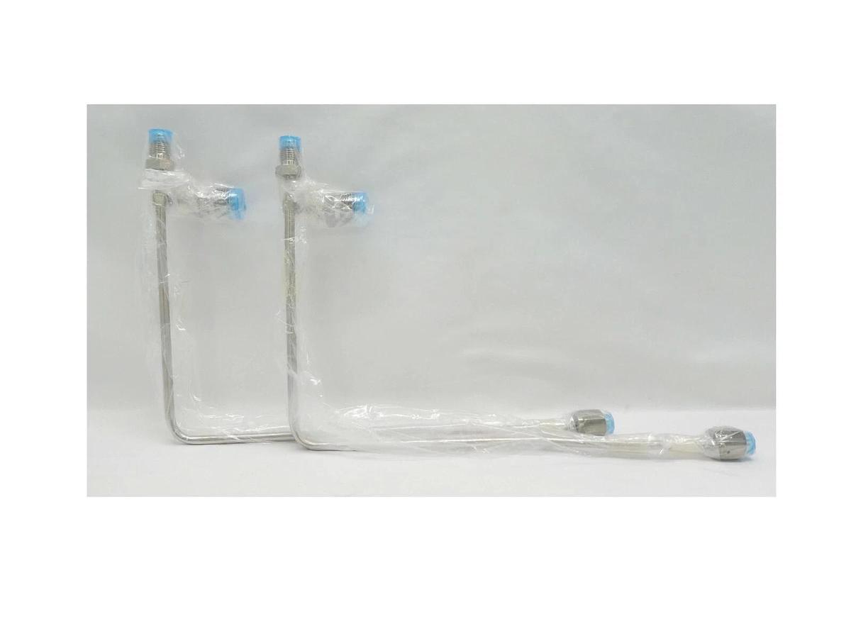 Used TEL Tokyo Electron 3D10-302404-V1 Gas Flow Center Pipe Lot of 2 Copper Working