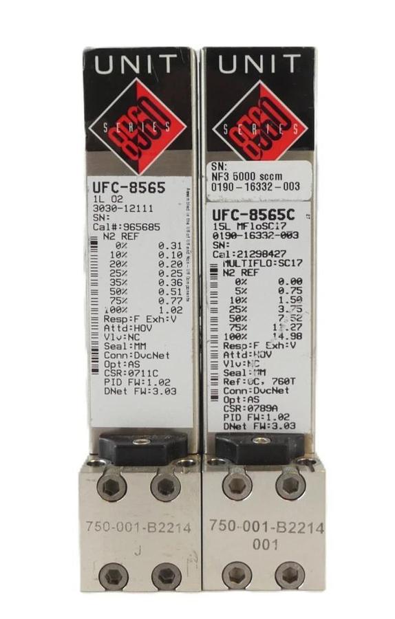 Used UNIT 8560 Series Mass Flow Controller MFC UFC-8561C UFC-8564 UFC-8565 Lot of 10