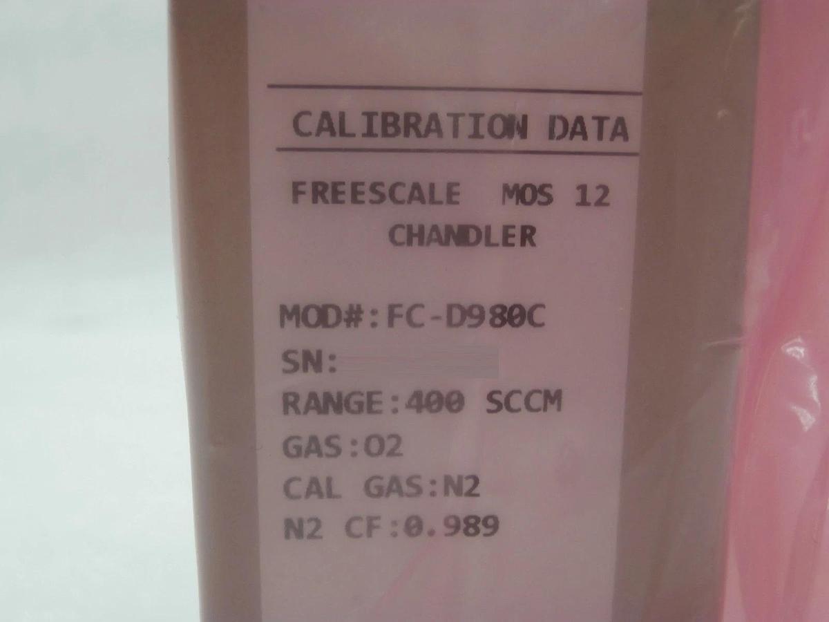 Refurbished Aera FC-D980C Mass Flow Controller MFC 400 SCCM O2 Refurbished