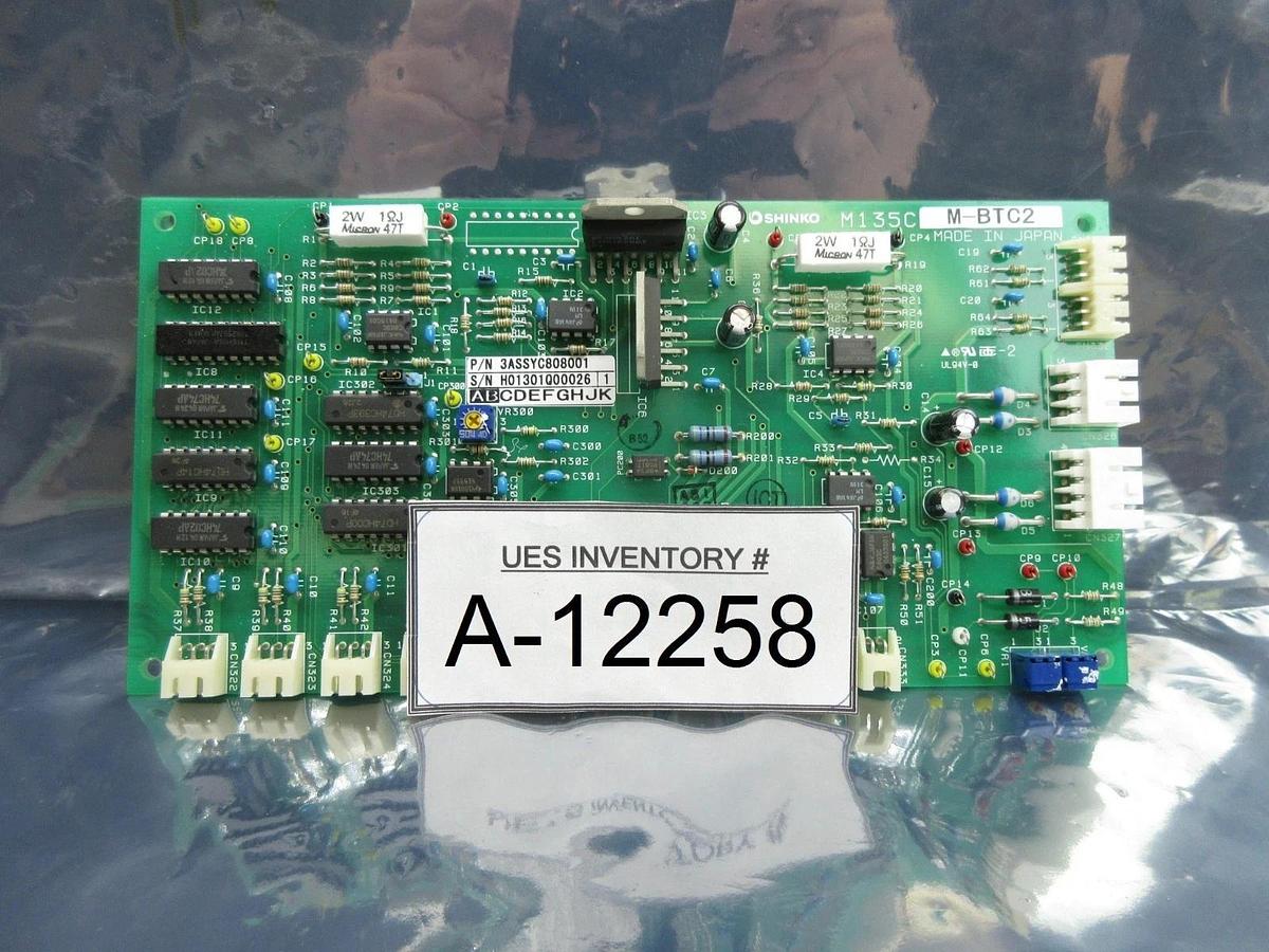 Used Shinko Electric 3ASSYC808001 Processor Board PCB M-BTC2 Asyst VHT5-1-1 Used