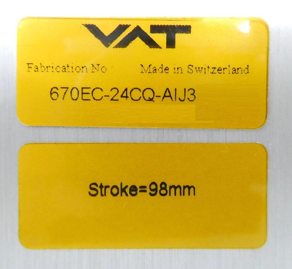 Used VAT 670EC-24CQ-AIJ3 External Controller Module 670P.1E.19 0190-42982 Surplus
