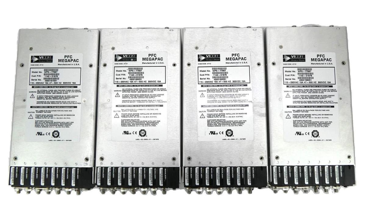 Used Vicor WP5-77567 Power Supply MegaPAC AMAT 1140-01576 Reseller Lot of 4 Working