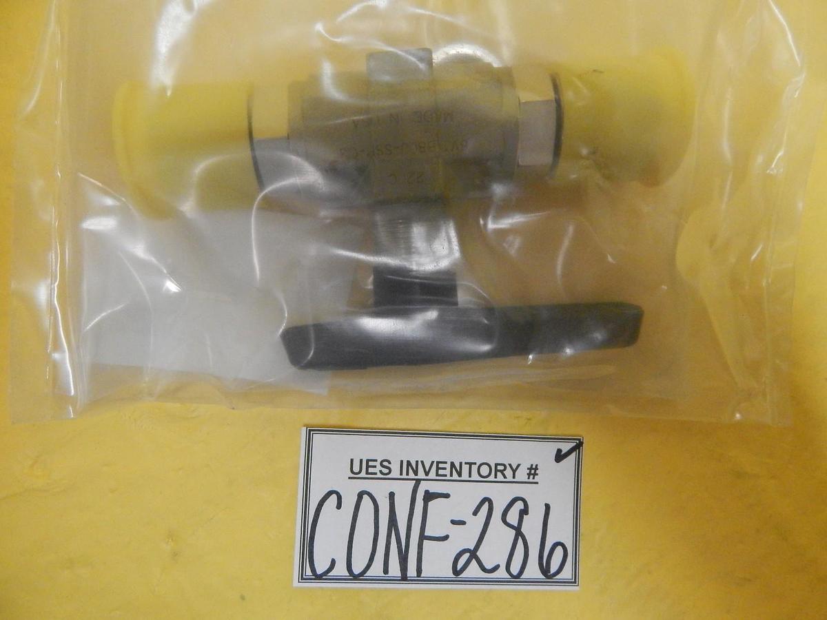 Parker 8V1-B8LJ-SSP-C3 Two Way B-Series Ball Valve Stainless Steel New Surplus
