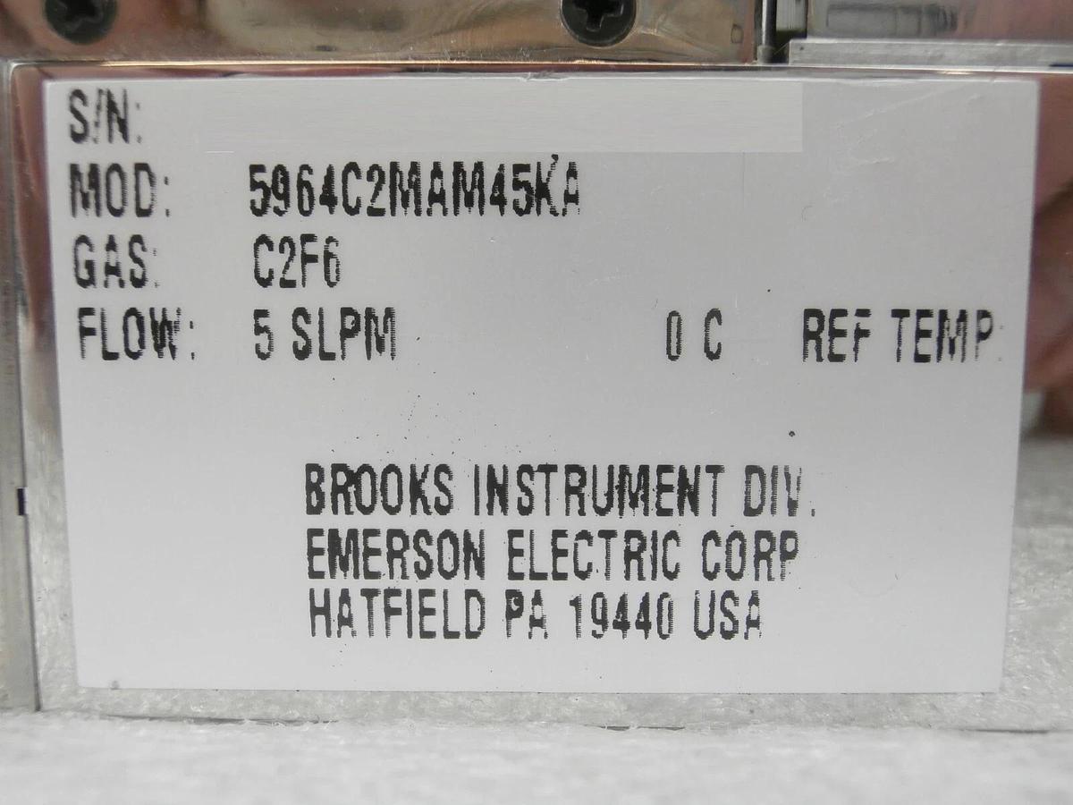 Used Brooks 5964C2MAM45KA Mass Flow Controller MFC Novellus 22-10521-01 Working Spare