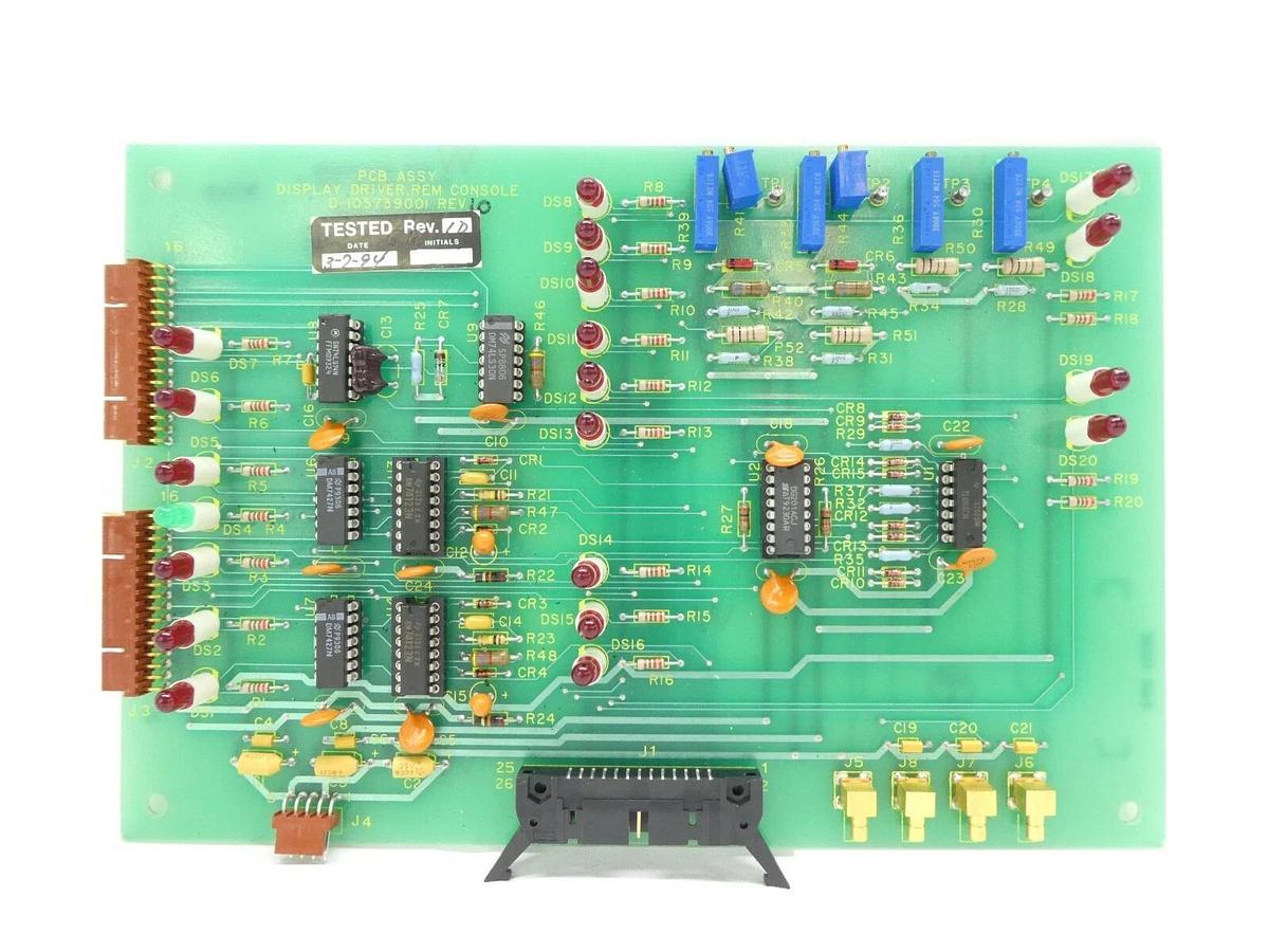 Used Varian Semiconductor VSEA D-105739001 Display Driver PCB REM Console Working