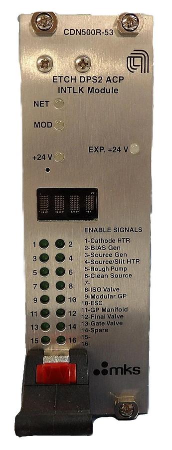 Used MKS Instruments AS01500-53 Interlock Module PCB Card AMAT 0190-37795 Working