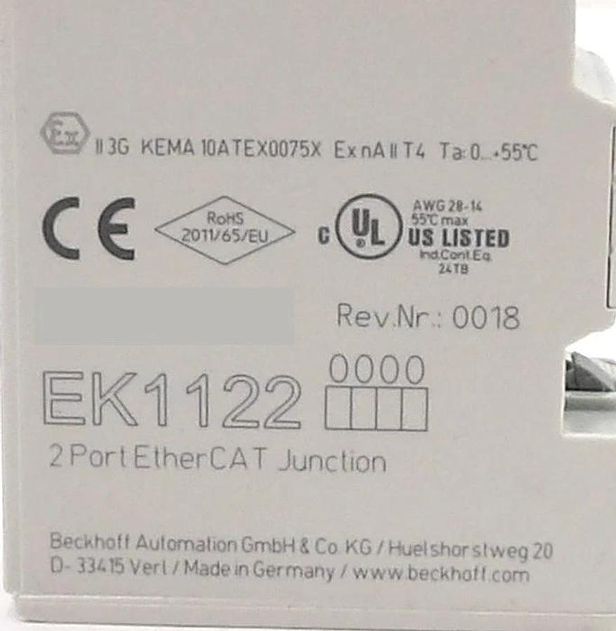 Used Beckhoff Automation EtherCAT Terminal EK1100 EK1122 Reseller Lot of 38 Working
