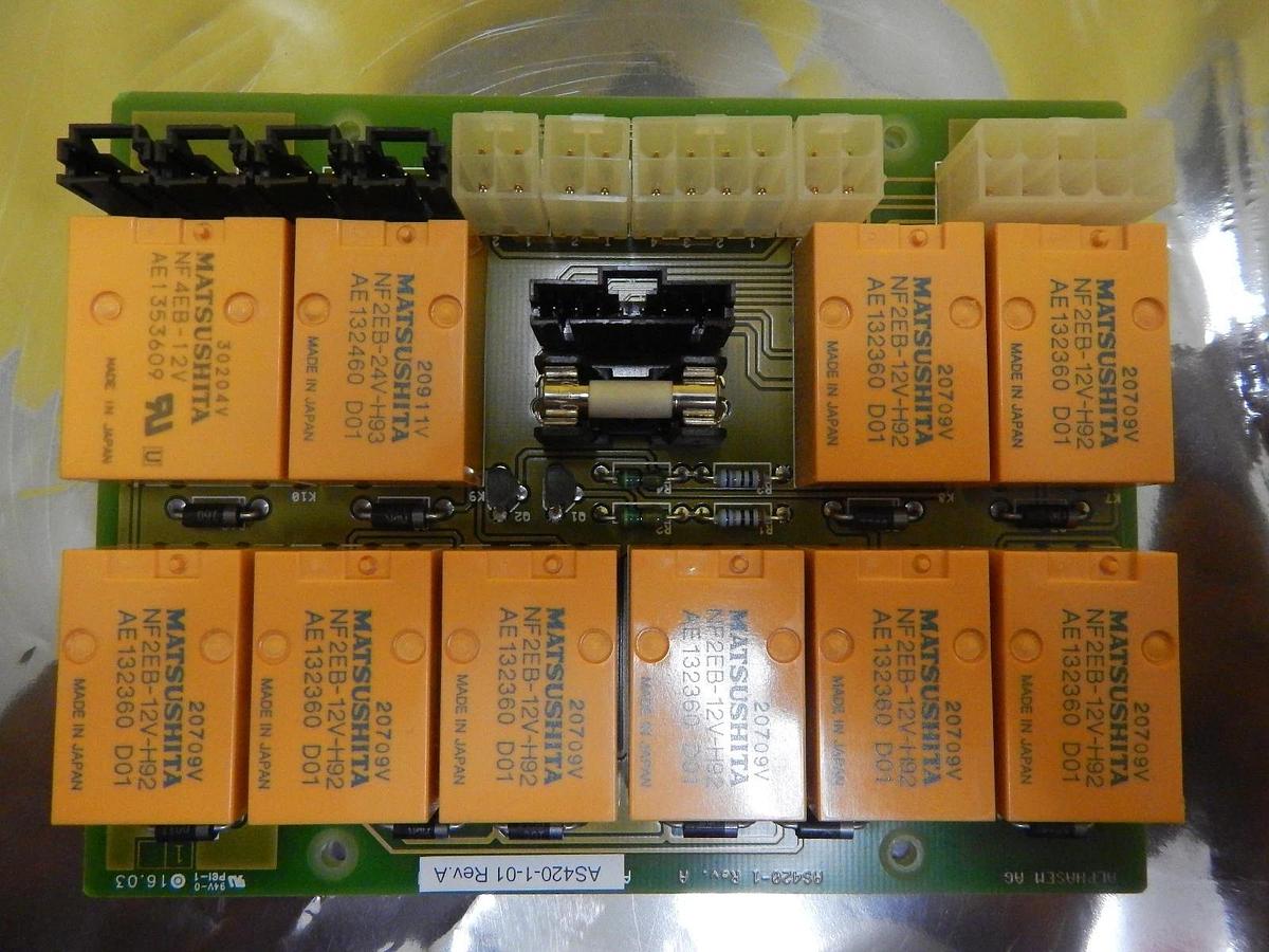 Used Alphasem AG AS420-1-01 Relay Board PCB AS420-1 Used Working