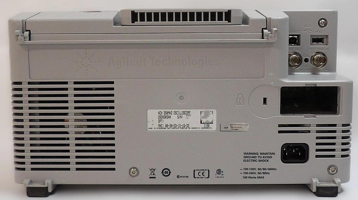 Used Agilent DSO-X 3034A 350 MHz Digital Storage Oscilloscope InfiniiVision Untested