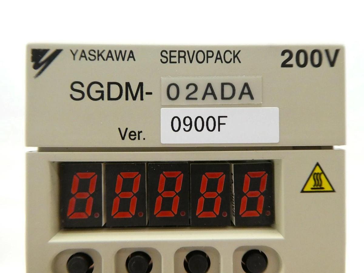 Used Yaskawa Electric SGDM-02ADA 200V Servo Drive SERVOPACK Ver. 0900F Working Spare