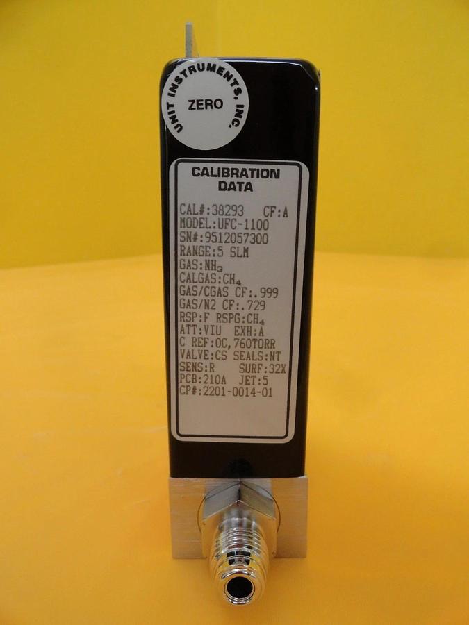 Used UNIT Instruments UFC-1100 Mass Flow Controller 5 SLM NH3 Used Working