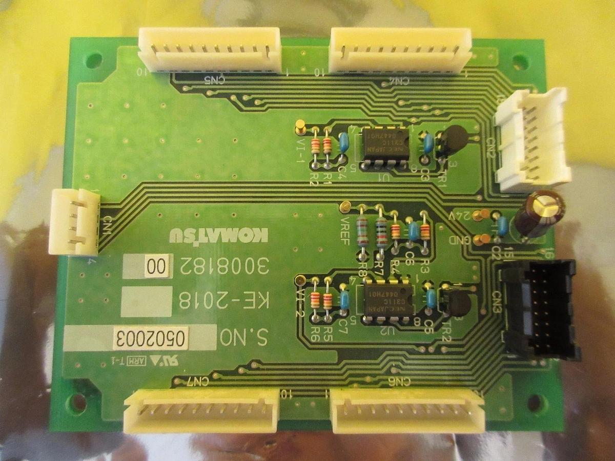 Used Komatsu 300818200 KE-2018 Interface Board PCB Used Working