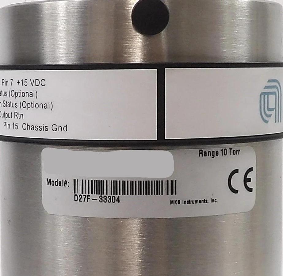 Used AMAT Applied Materials D27F-33304 Baratron Pressure Transducer MKS Working