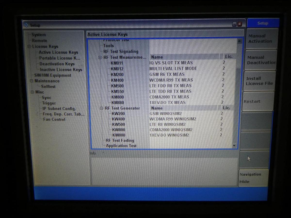 Used Rohde & Schwarz 1201.0002K50 Wideband Radio Comm Tester CMW 500 V 3.5.10