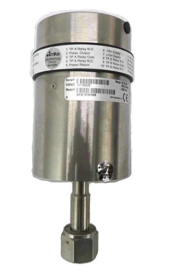 Used MKS Instruments 631D13T8FHBB Baratron Capacitance Manometer Type 631 Working