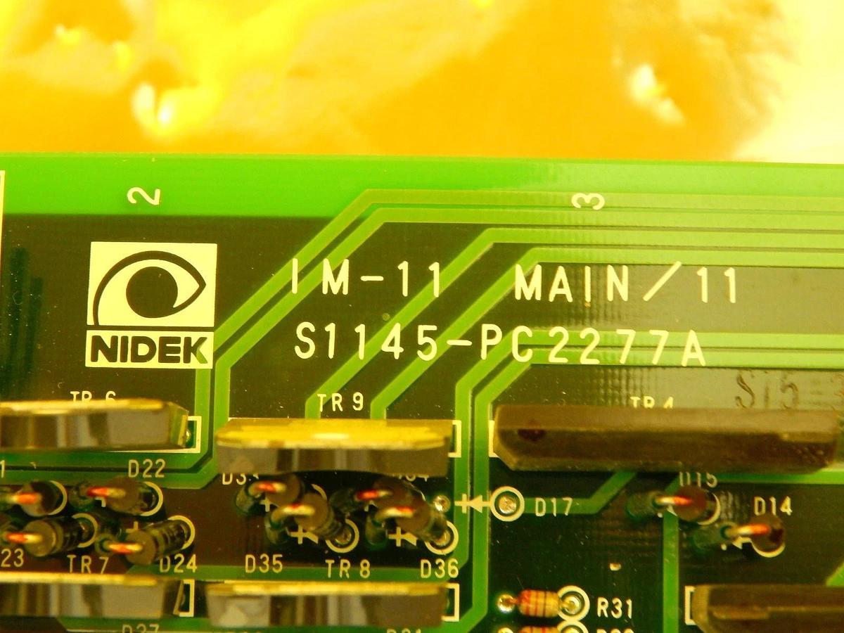 Used Nidek S1145-PC2277A Wafer Loader IM-11 MAIN/11 PCB IM-14 Working Surplus