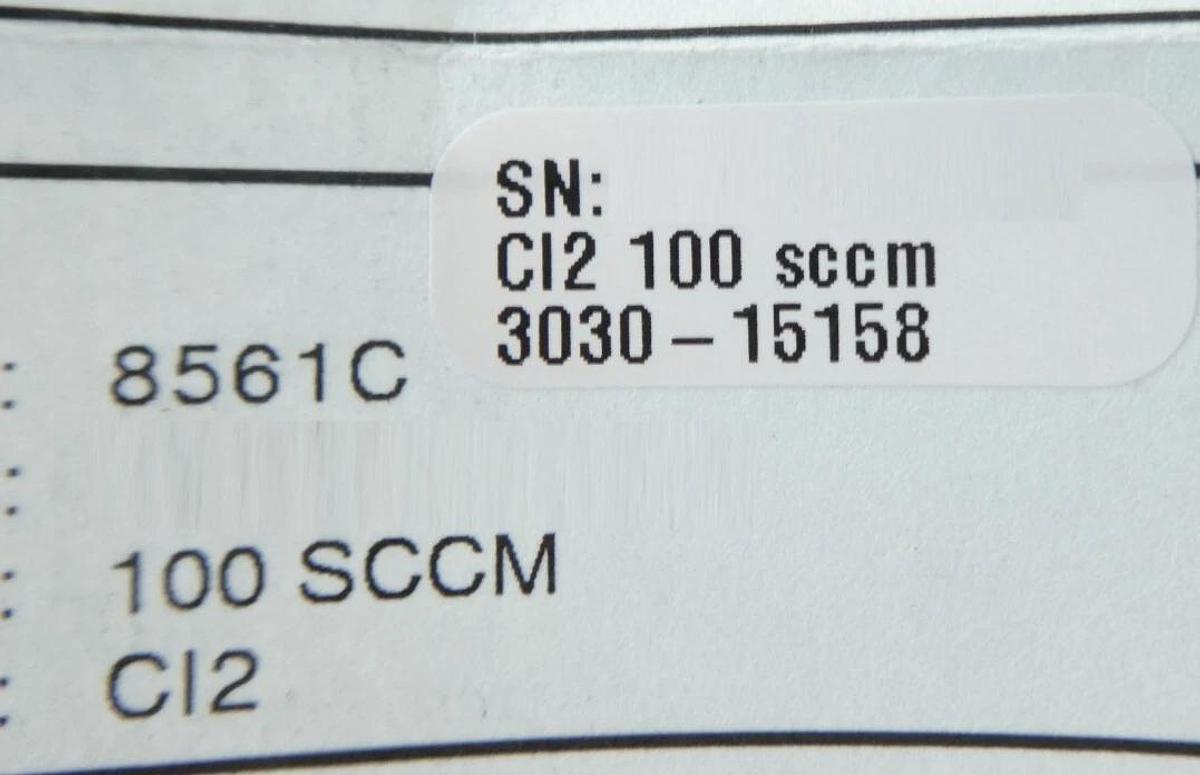 UNIT Instruments UFC-8561C Mass Flow Controller MFC 100 SCCM Cl2 3030-15158 New