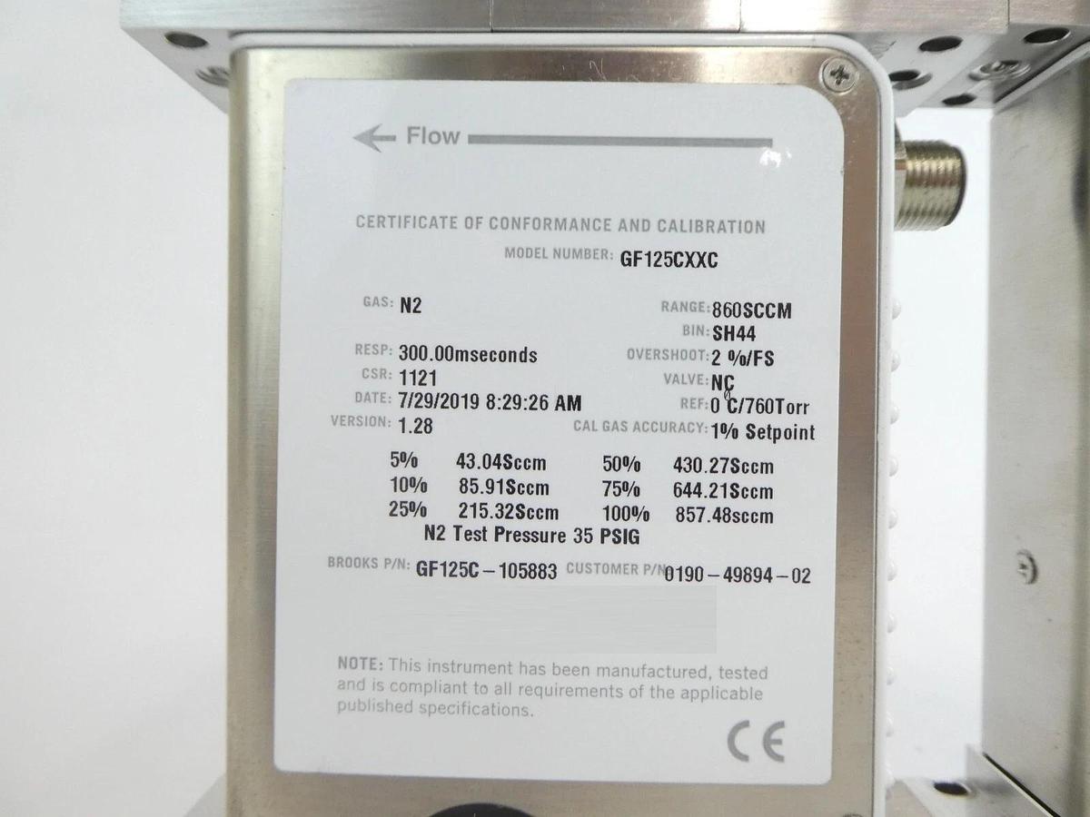 Used Brooks GF125CXXC GF125C Mass Flow Controller MFC Reseller Lot of 11 Working