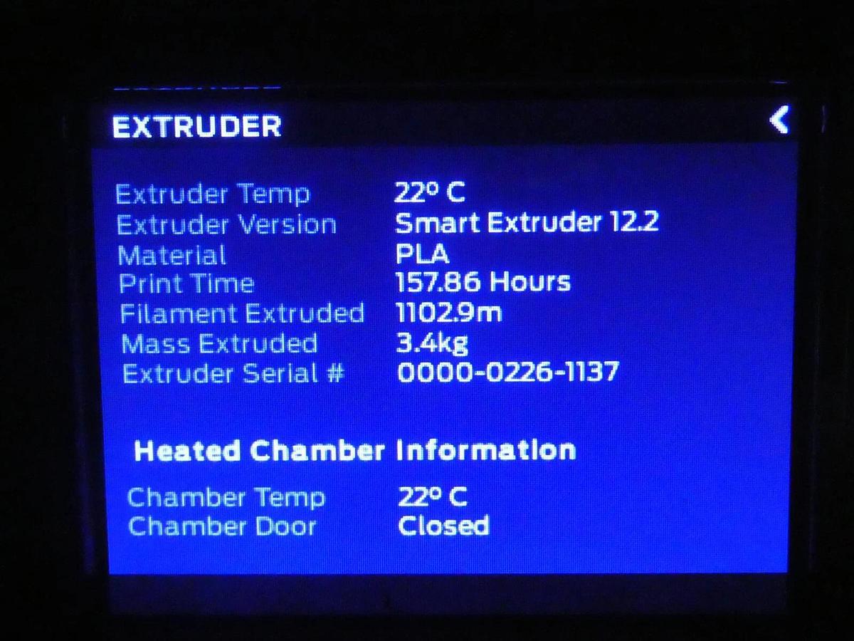 Used MakerBot Replicator Z18 Large Format 3D Printer Smart Extruder 12.2 Surplus