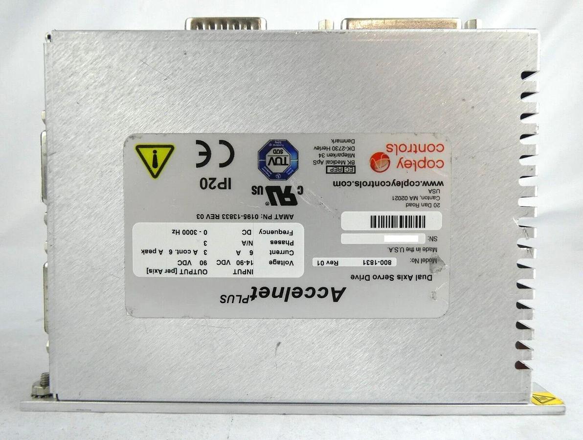 Used Copley Controls 800-1831 Servo Drive AMAT Applied Materials 0195-13833 Working