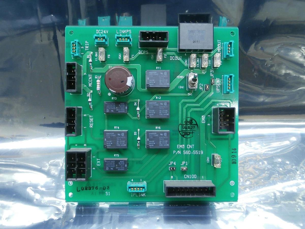 Used Hitachi 560-5519 EMO CNT Emergency Off Interface Board PCB Used Working