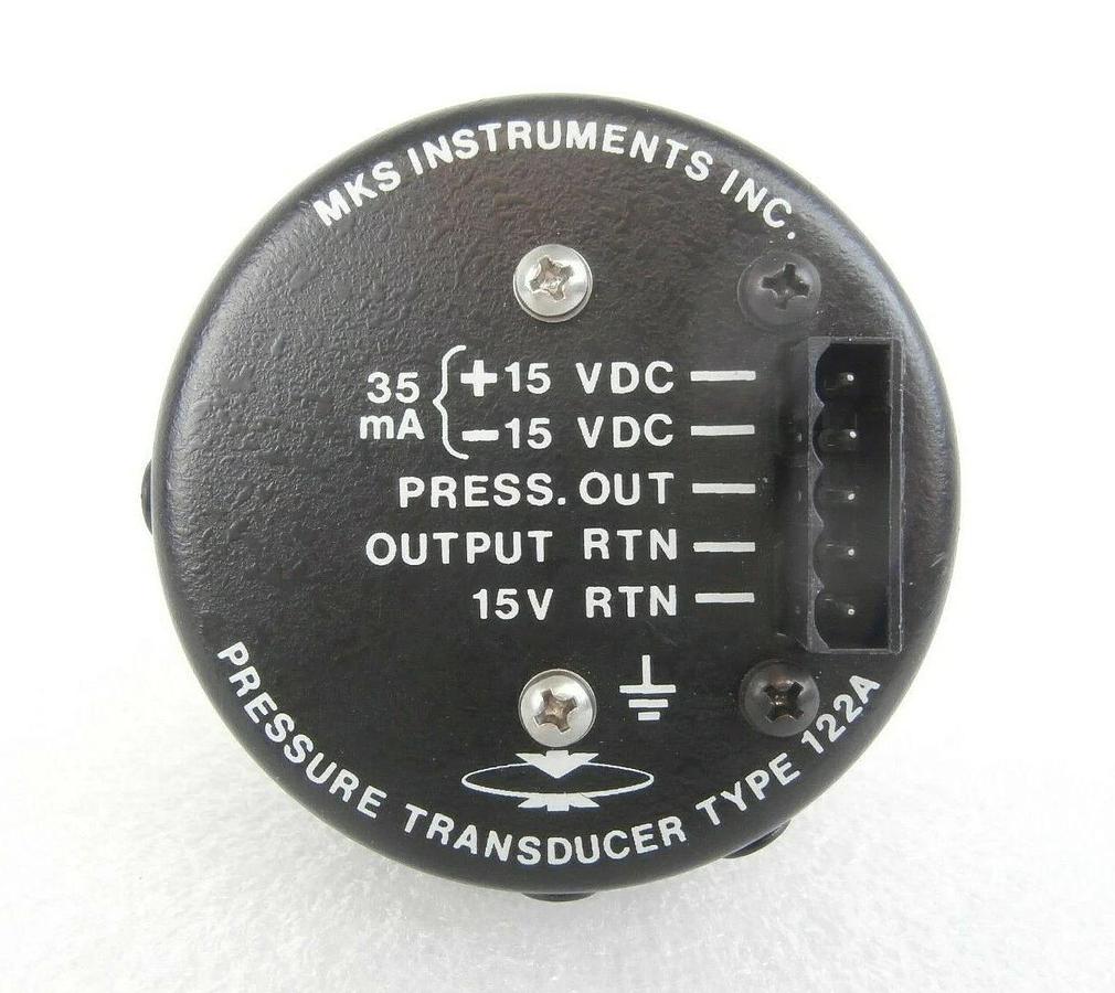 Used MKS Instruments 122AA-00100BB Baratron Pressure Transducer Type 122A Working