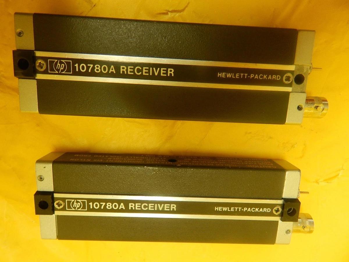 Used HP Hewlett-Packard 10780A Inferometer Optical Receiver Lot of 2 Used Working