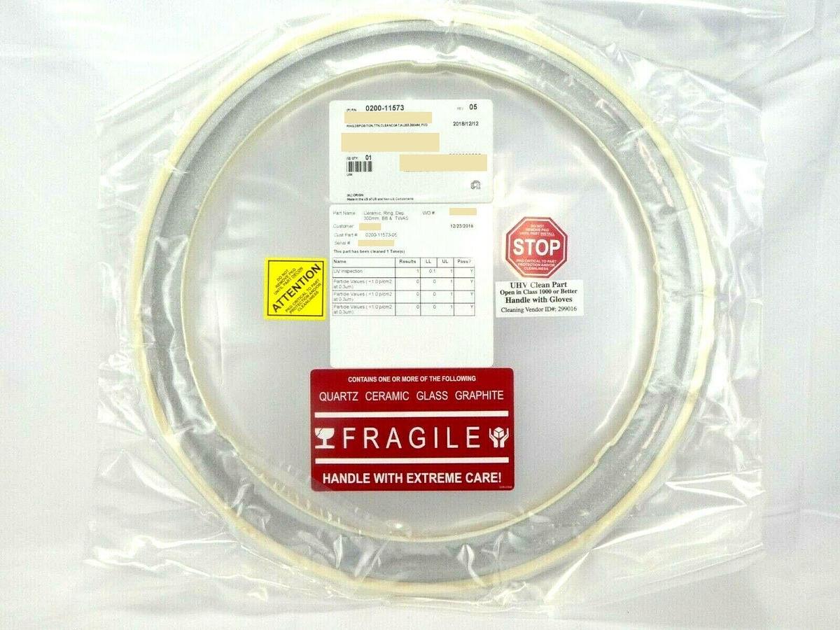 AMAT Applied Materials 0200-11573 300mm Ceramic Deposition Ring New