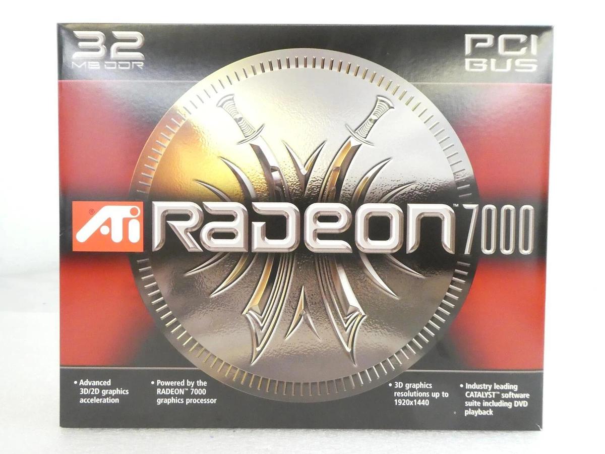 Used ATI Technologies 100-430290 Radeon 7000 VGA PCI 32 MB DDR Reseller Lot of 13 New