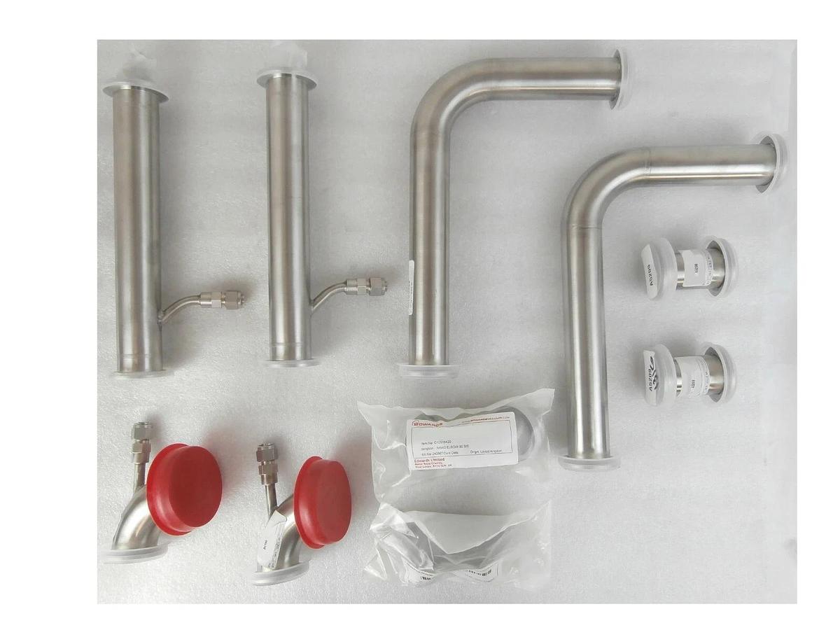 Used Edwards NW40 IQDP Vacuum Fittings Lot of 10 C10516420 B4194 B4195 B4196-B A5209