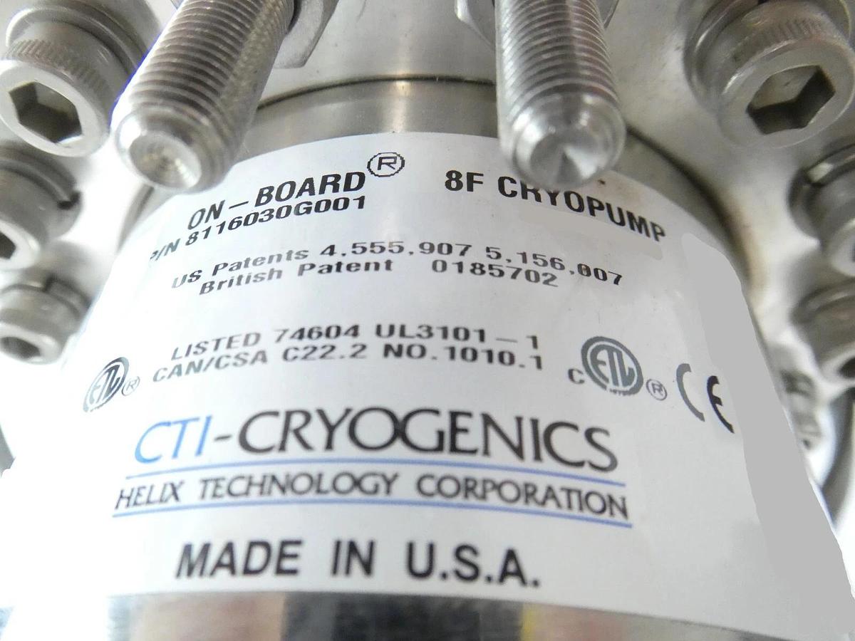 Used CTI-Cryogenics 8116030G001 FastRegen Control On-Board Cryopump Tested Working