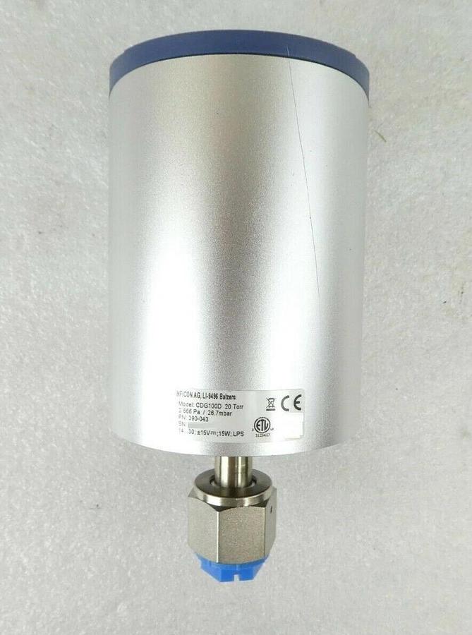 Used Inficon 390-043 Diaphragm Gauge Manometer CDG100D AMAT Surplus Working