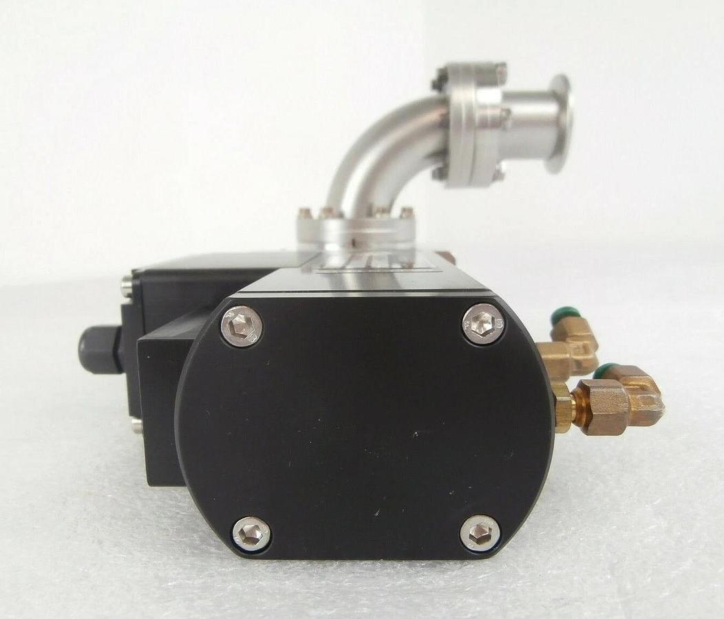 Used MDC Vacuum Products GV-1500V-P Vacuum Gate Valve 90° Angle NW40 Adapter Working