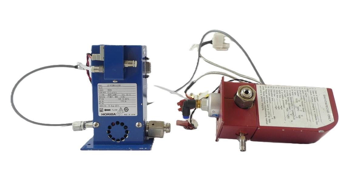 Used Horiba STEC LF-F30M-A-EVD Flow Controller with IV-2410AV-02H Valve Assembly