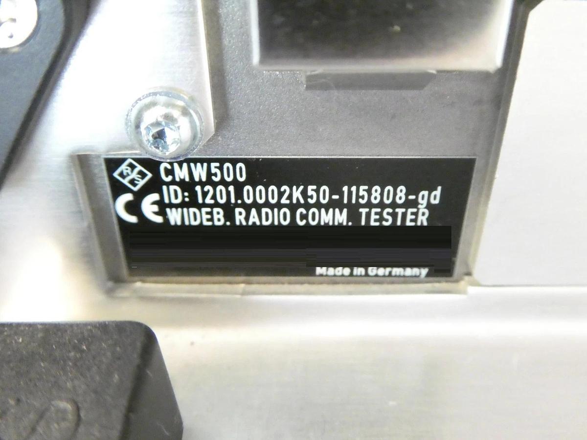 Used Rohde & Schwarz 1201.0002K50 Wideband Radio Comm Tester CMW 500 V 3.7 Non-Signal