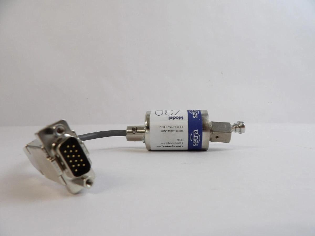 Used Setra Systems 730G100TAD42CZZKA2 Vacuum Transducer Model 730 Working