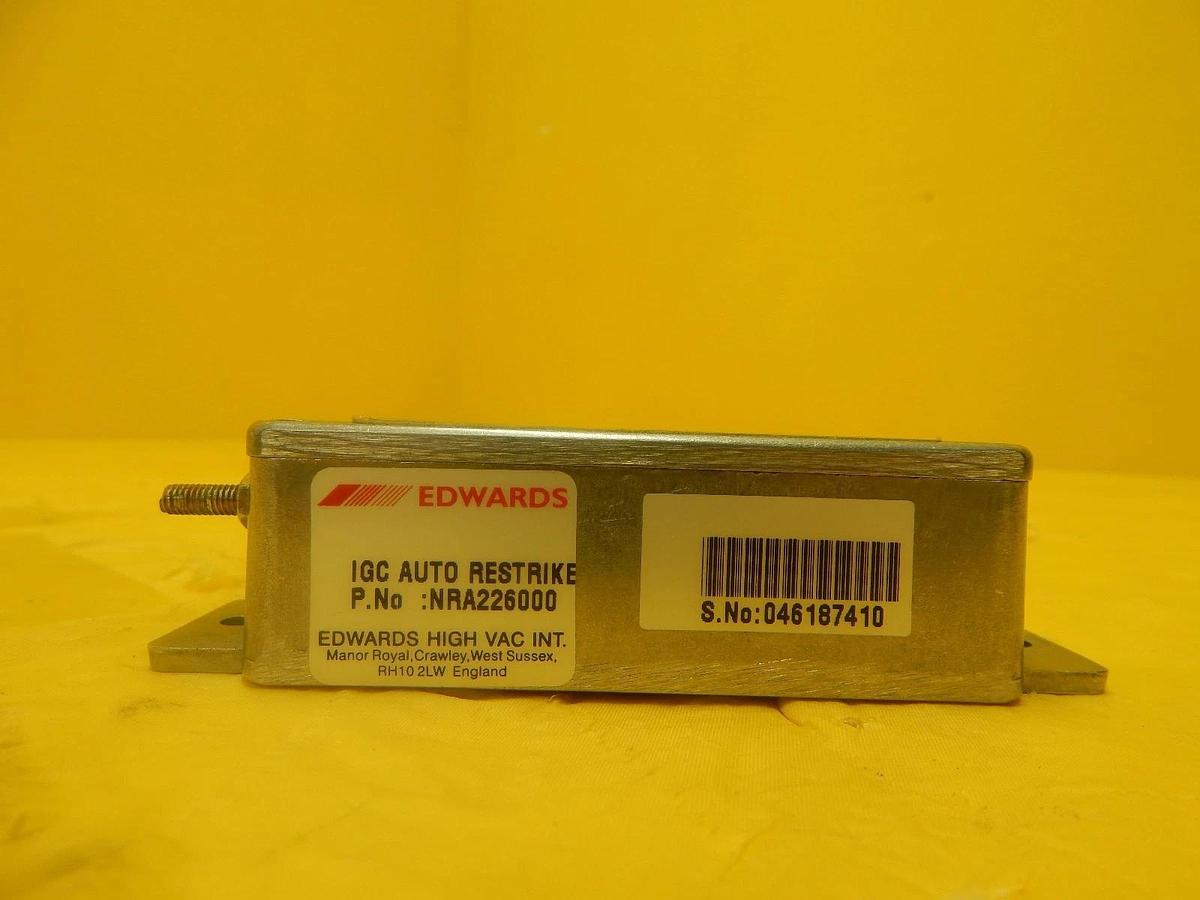 Used Edwards NRA226000 Active Gauge Controller IGC Auto Restrike Working Surplus