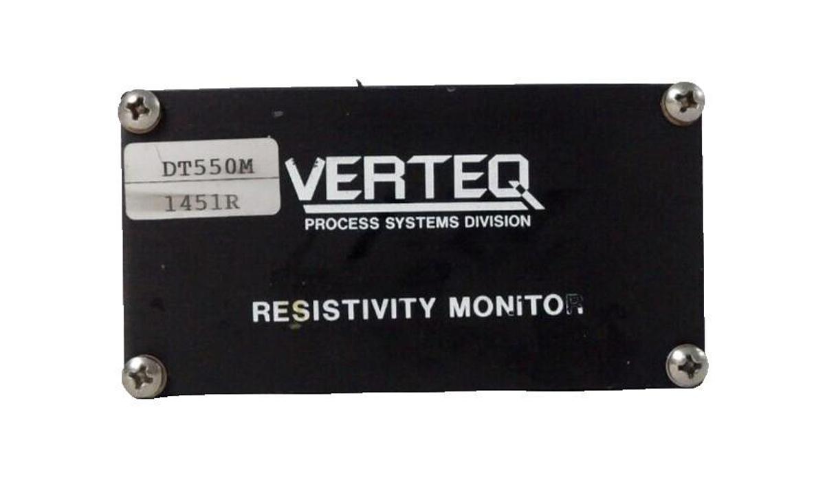 Used Verteq Process System DT550M SRD Spin Rinse Dryer Resistivity Monitor Surplus