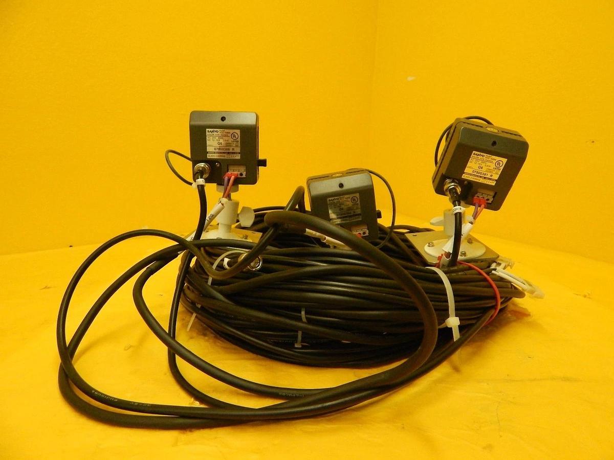 Used Sanyo VCC-5884 Color CCD Camera Reseller Lot of 3 Used Working