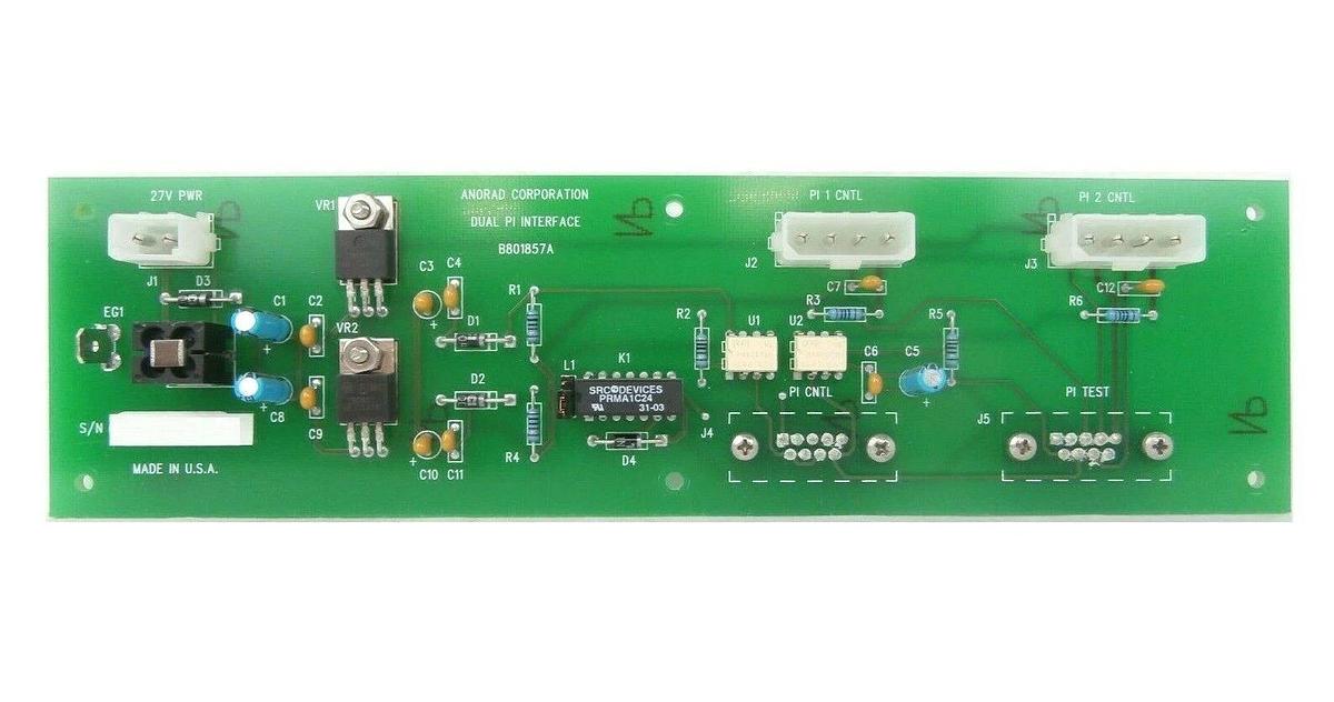 Used Anorad B801857A Dual PI Interface PCB SEMVision cX DR-300 Working Surplus