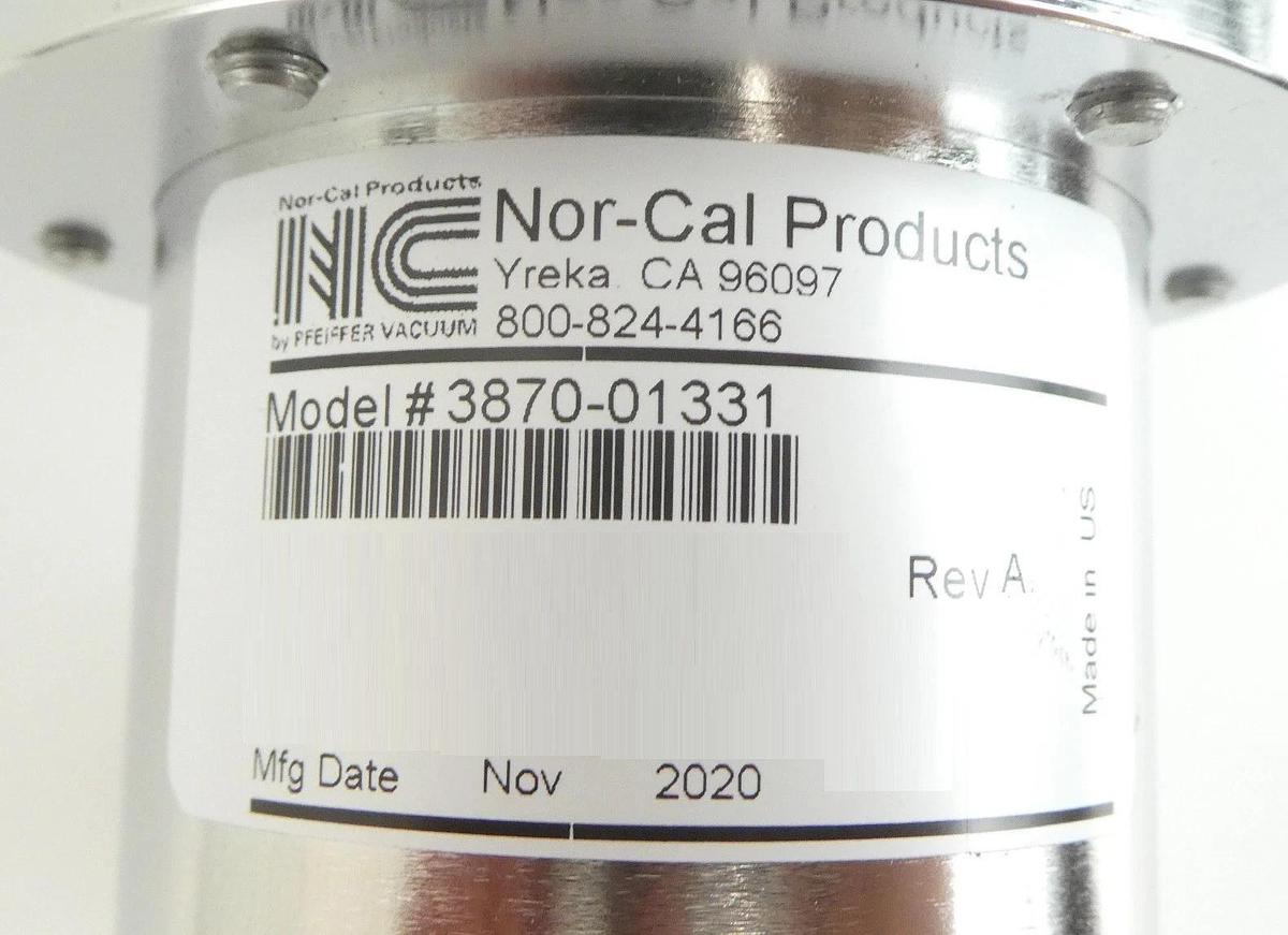 Used Nor-Cal Products 3870-01331 Pneumatic Angle Valve Reseller Lot of 2 Working