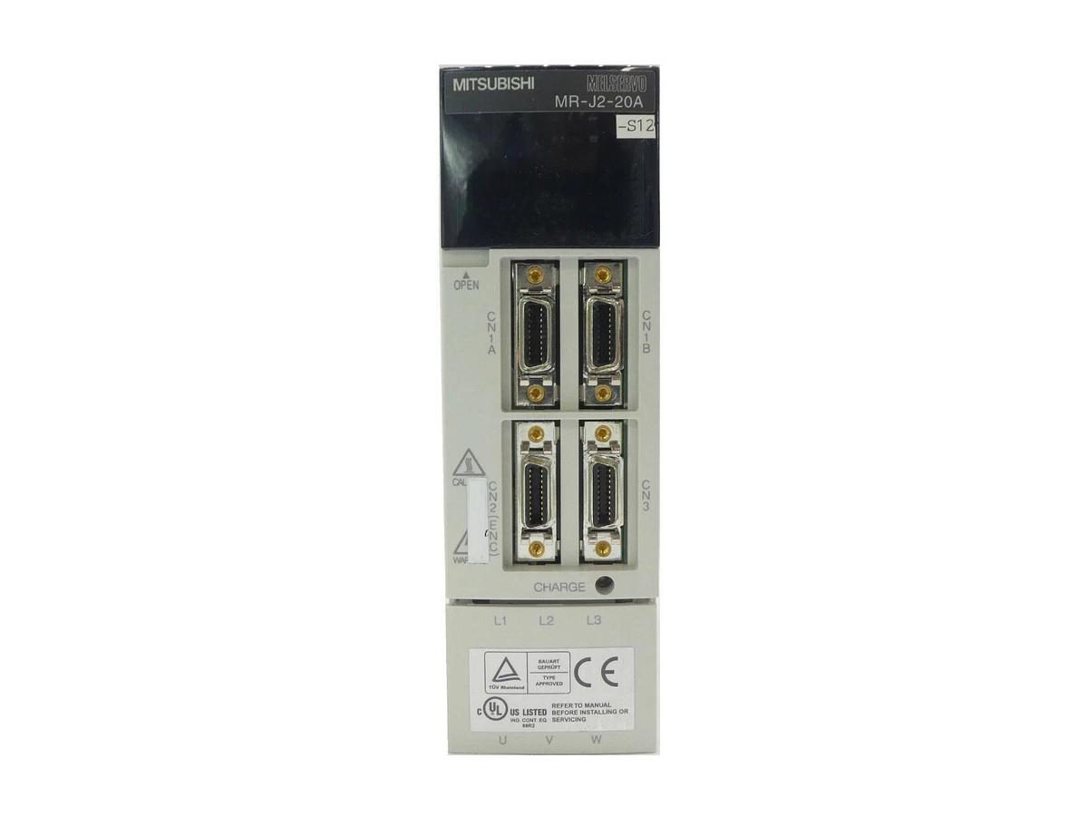 Used Mitsubishi Electric MR-J2-20A-S12 AC Servo Drive MELSERVO Working Surplus