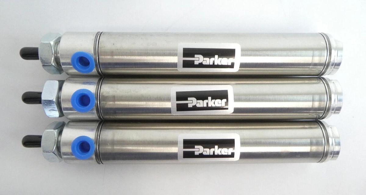 Used Parker 1PSR00001110 Double Acting Air Cylinder Lot of 6 Working Surplus