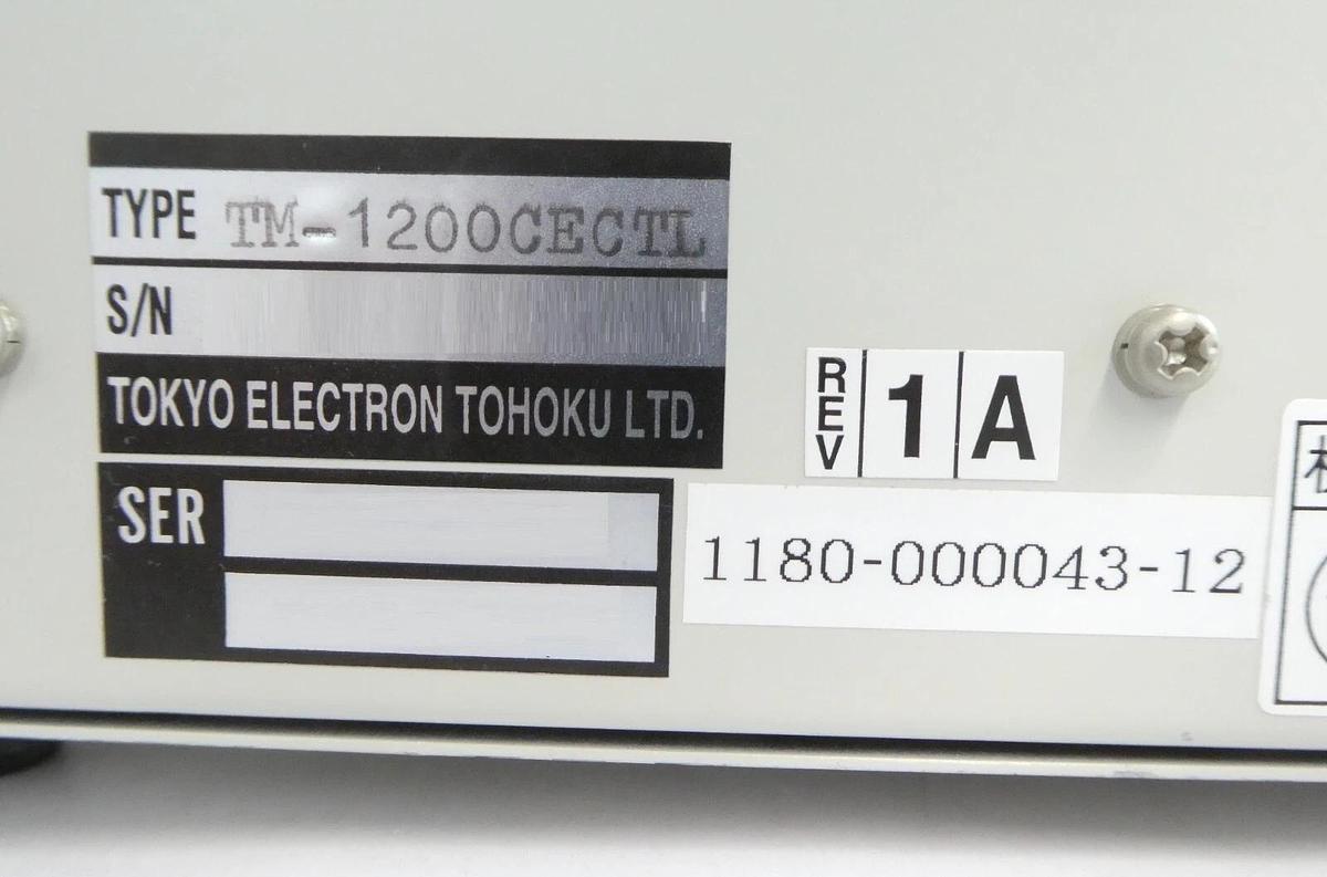 Used Tokyo Electron 1180-000043-12 Jig Temperature Controller TM-1200 CECTL Working