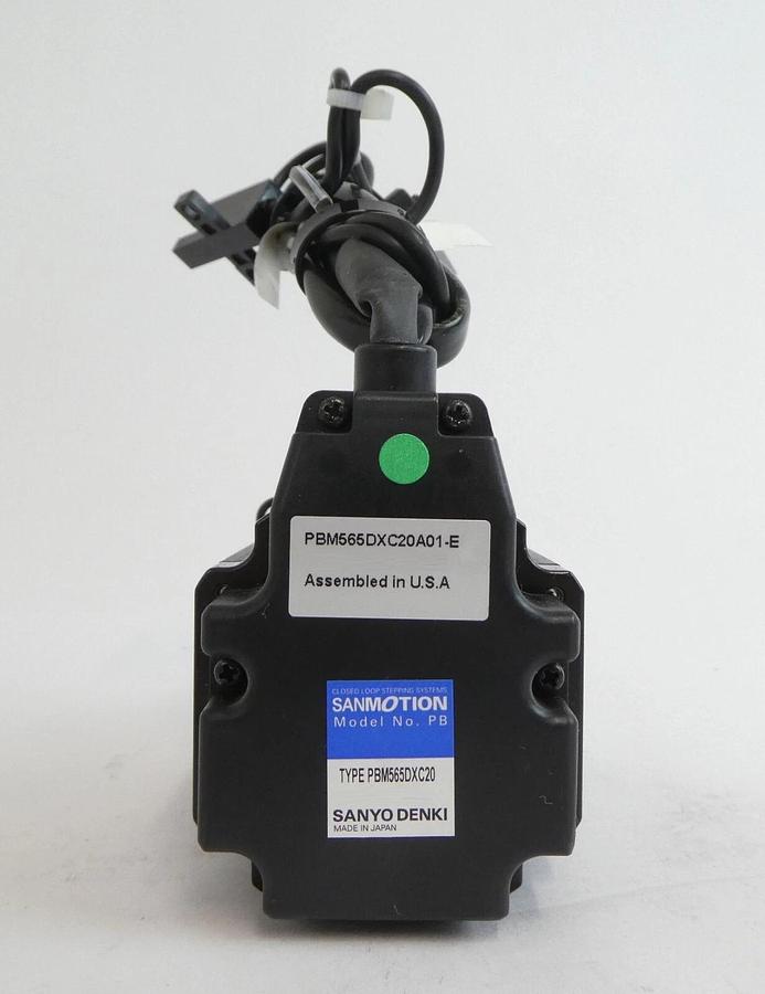 Used Sanyo Denki PBM565DXC20 Servo Stepping Motor PBM565DXC20A01 Lot of 2 Working