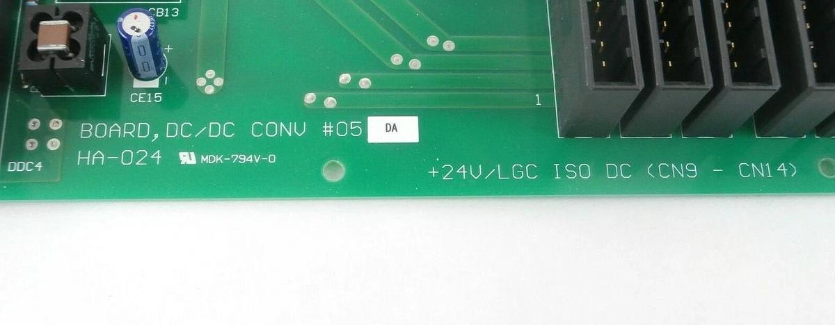Used TEL Tokyo Electron HA-024 DC to DC PCB DC/DC COV #05 Lithius Working Surplus
