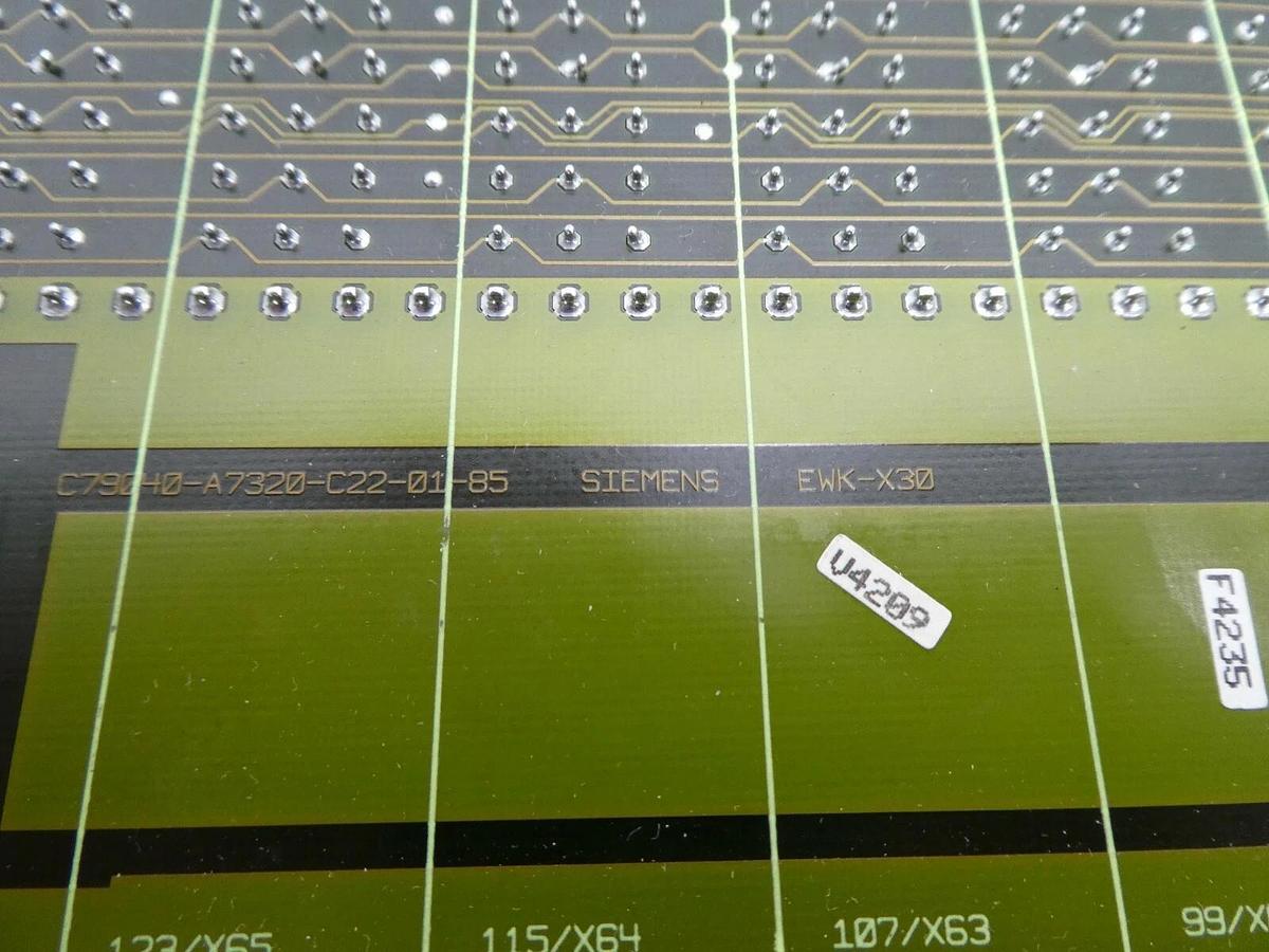 Used Siemens C79458L7000B22 21-Slot Backplane PCB Balzers Unaxis LLS 502 Working