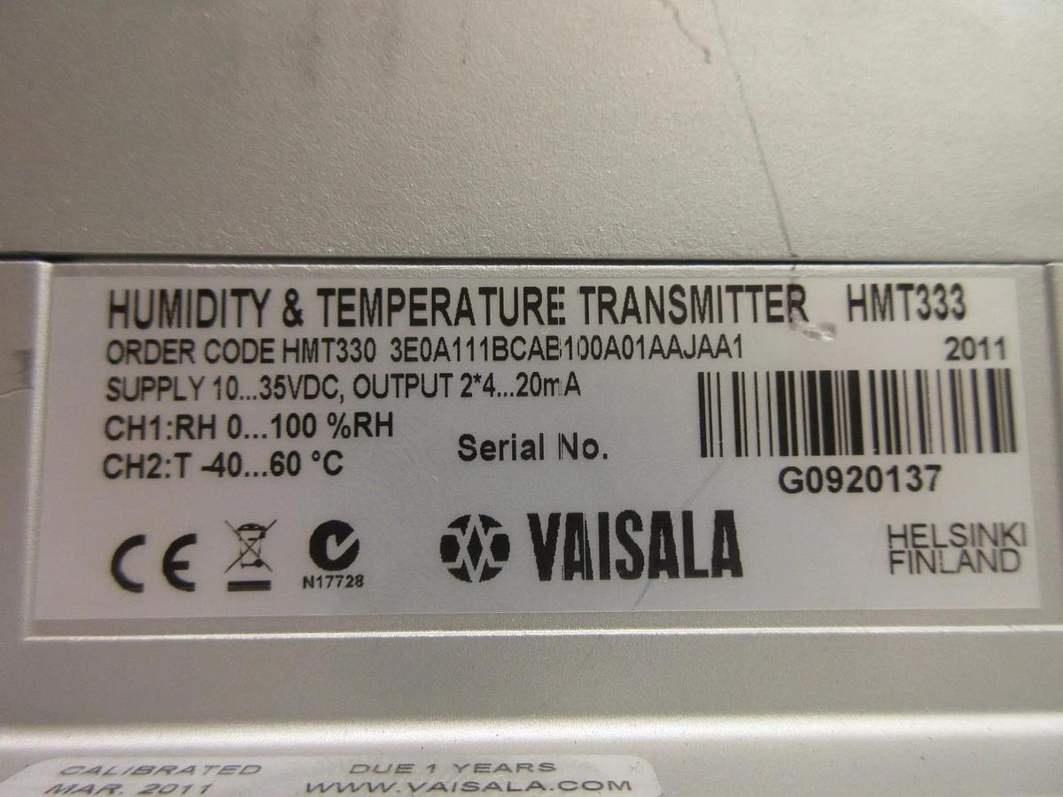 Used Vaisala HMT333 Humidity and Temperature Transmitter HUMICAP Nikon NSR-S620D Used